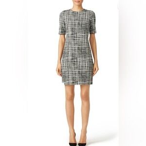 Theory Rijik B‎ Claymont Black and White Knit Dress Women's Size 8